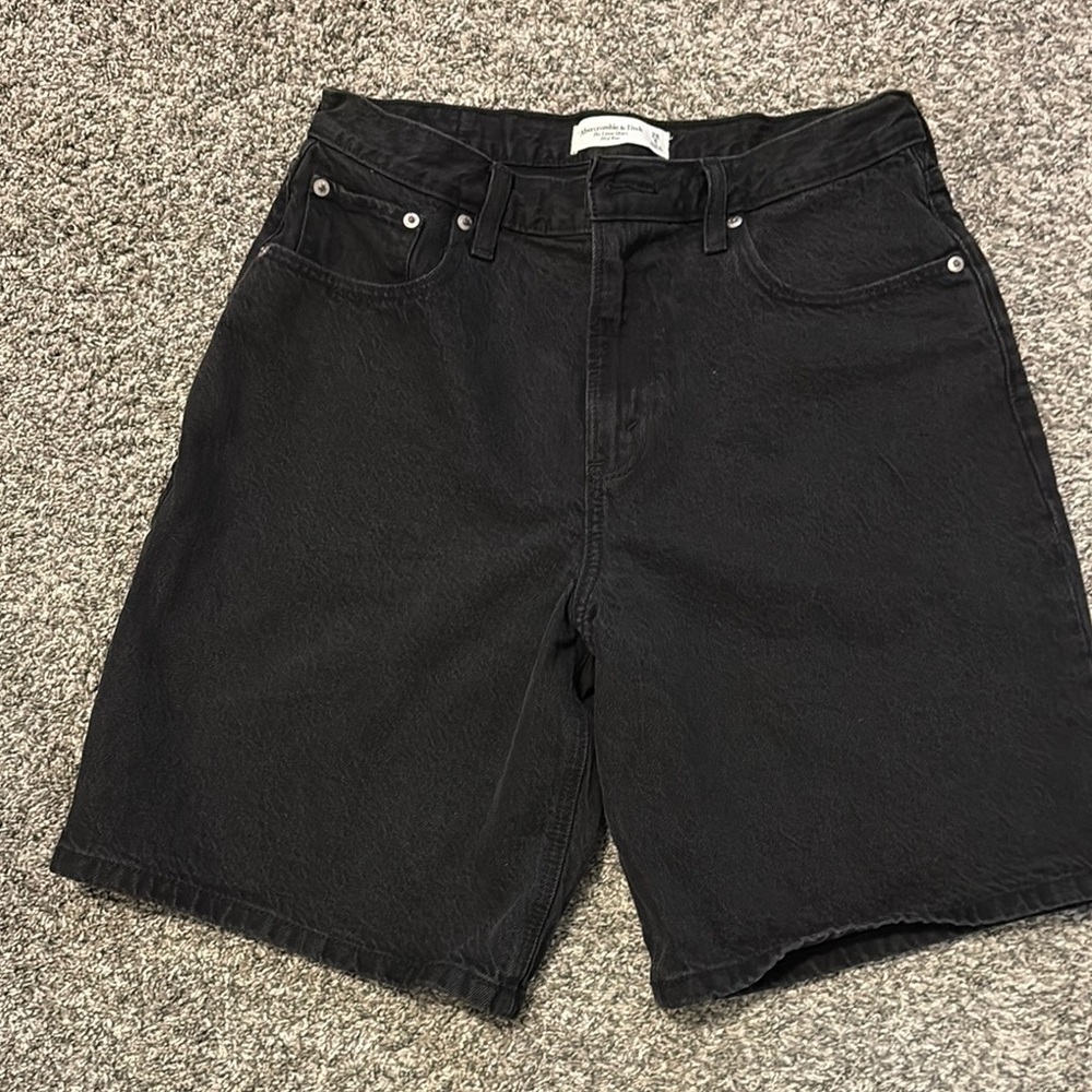 Women’s Black Denim Shorts